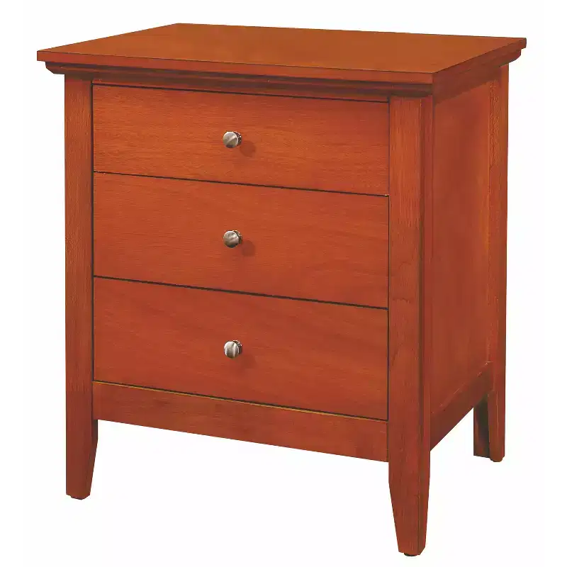 HomeStock Hammond Nightstand  26H x 24W x 18D , Drawer & Durable Oak Finish