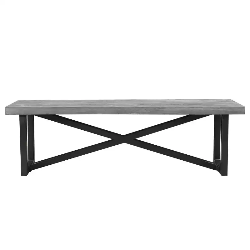 50" Raven Mango Wood Dining Bench Brown - Timbergirl