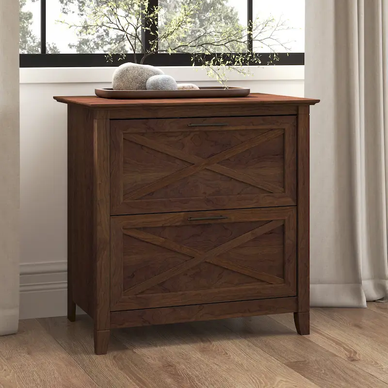 2-Drawer Lateral File Cabinet – Farmhouse Style, 30